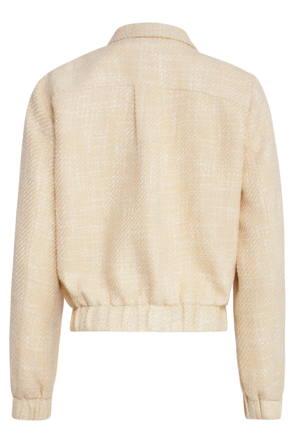 25113 Zomerse Tweed Jas | Sand