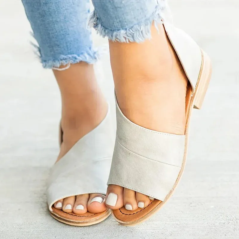 Achillia Peep Toe Sandals