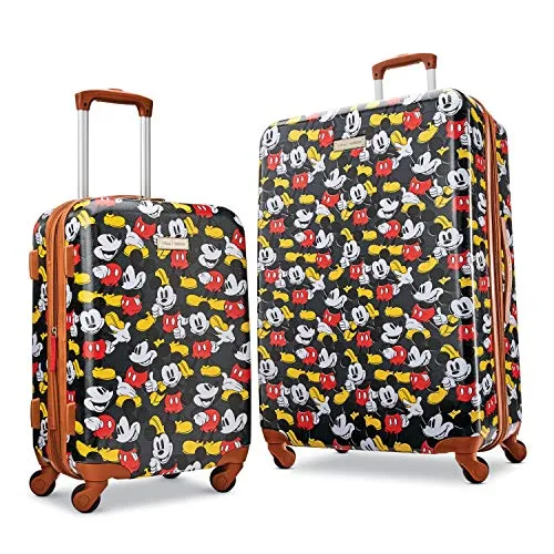 American Tourister Disney Hardside Luggage with Spinner Wheels, Mickey Mouse Classic