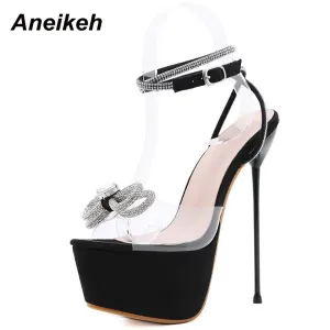 Aneikeh Transparent Evening Sandals