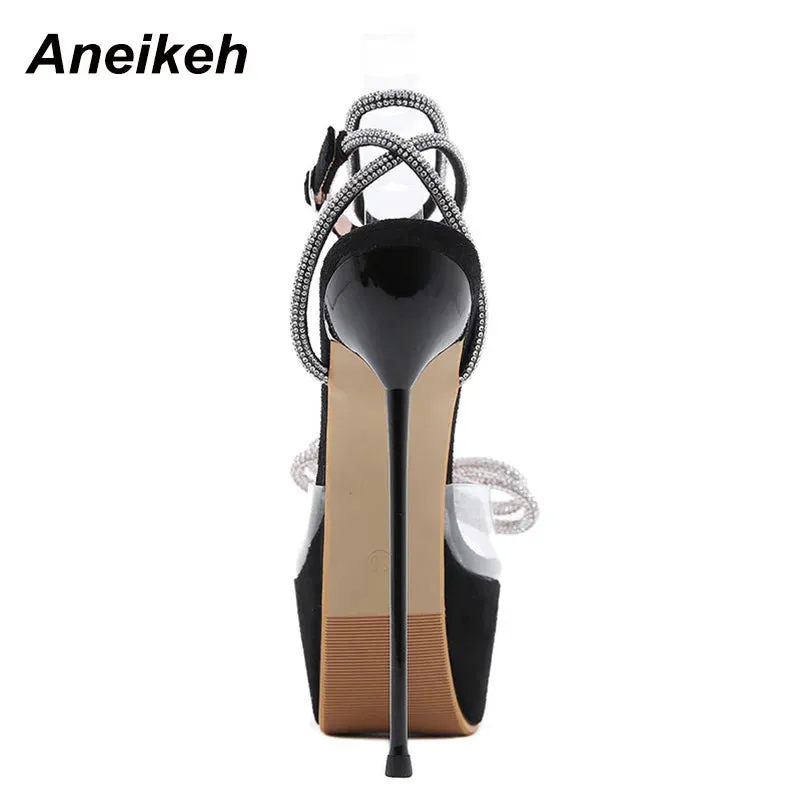 Aneikeh Transparent Evening Sandals