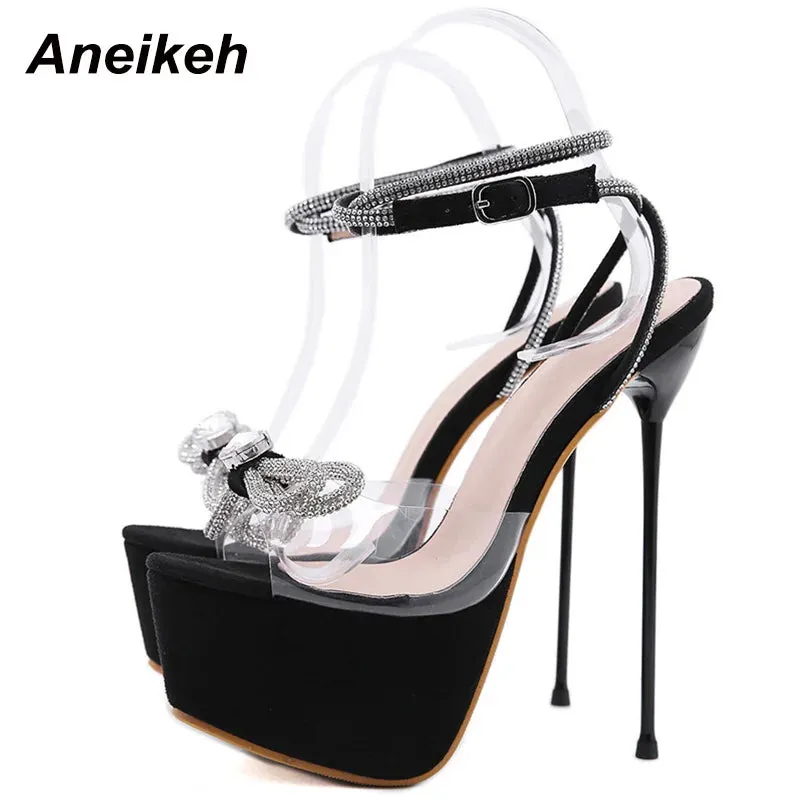 Aneikeh Transparent Evening Sandals