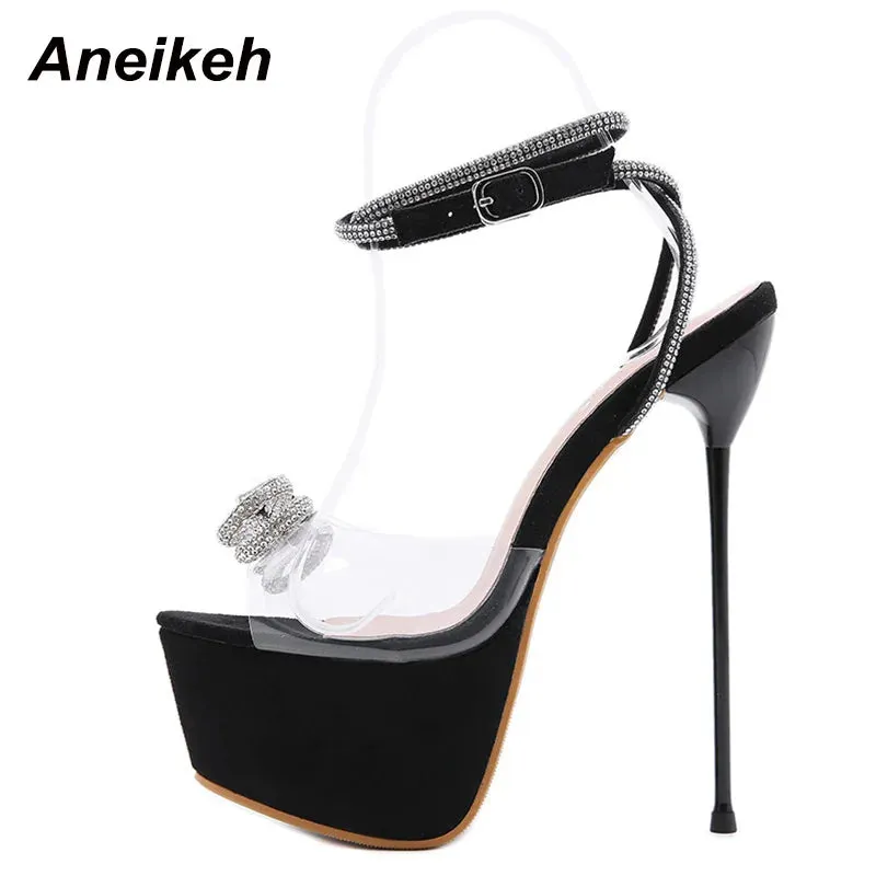 Aneikeh Transparent Evening Sandals