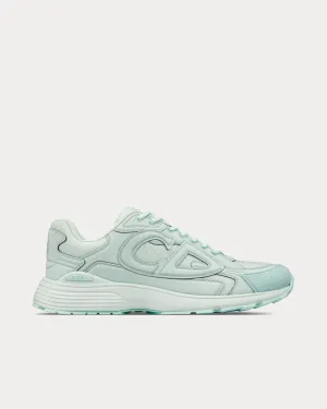 B30 Limited & Numbered Edition Light Green Technical Mesh and Light Green Dyed Cotton Low Top Sneakers