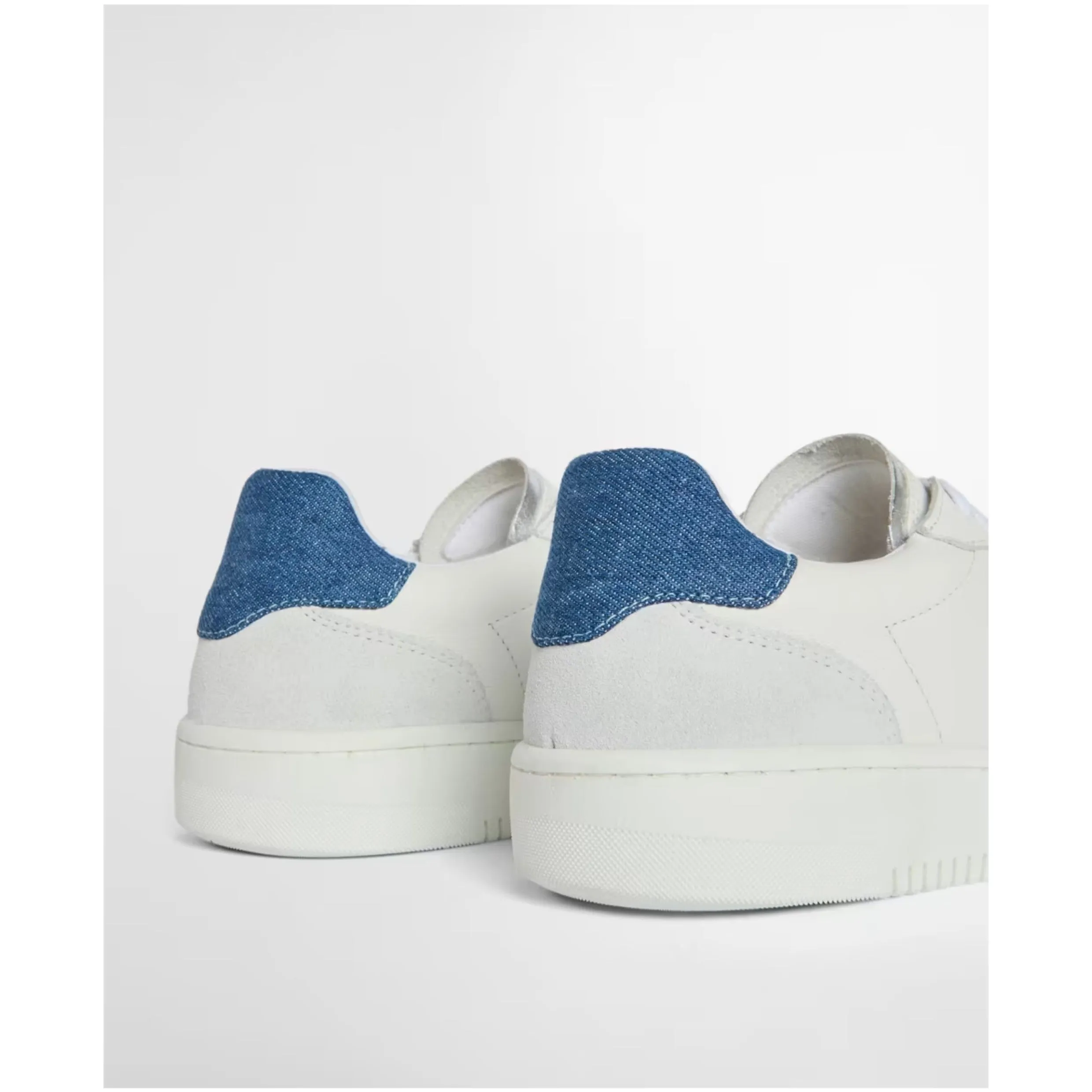 Barbour Celeste Leather Trainer LFO0691WH31 White/Chambray