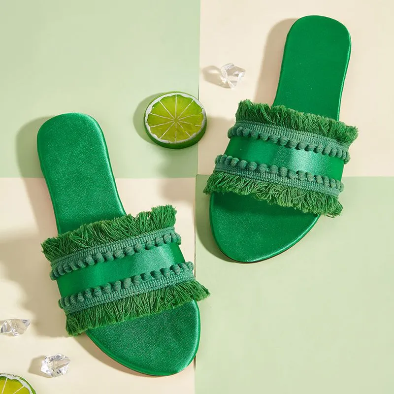 Beach Dreaming Tassel Sandals
