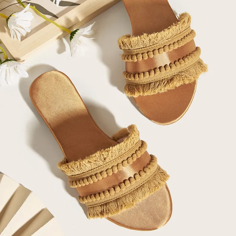 Beach Dreaming Tassel Sandals