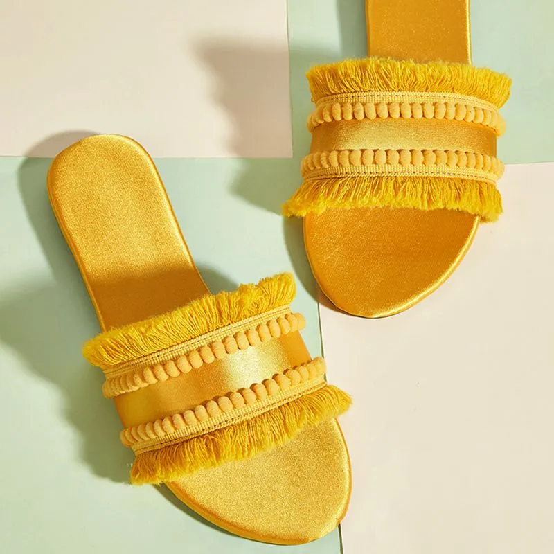 Beach Dreaming Tassel Sandals