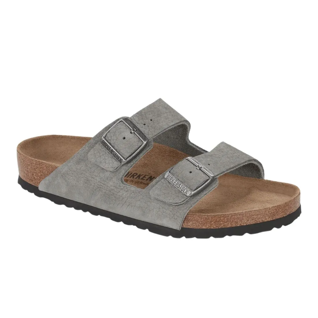 Birkenstock Arizona Desert Buck Whale Grey Nubuck Leather regular