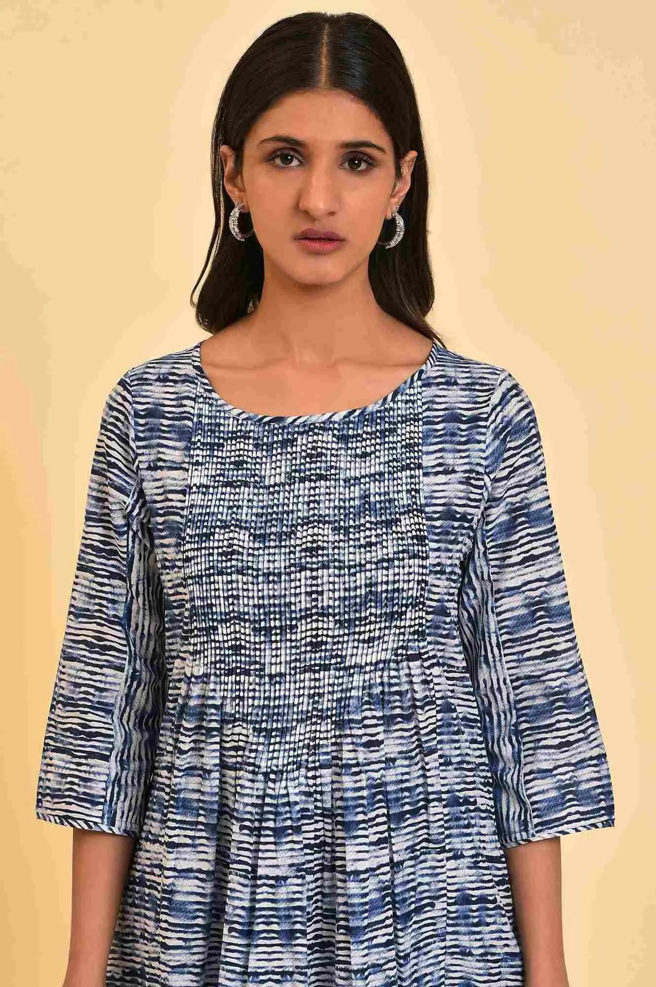 Blue Printed Contemporary Co-Ord Set