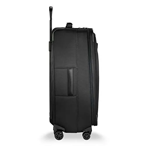 Briggs & Riley Transcend VX Medium Expandable Spinner (Black, Checked-Medium 26-Inch)