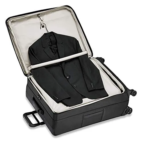 Briggs & Riley Transcend VX Medium Expandable Spinner (Black, Checked-Medium 26-Inch)