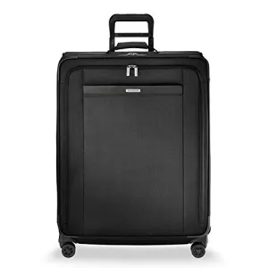 Briggs & Riley Transcend VX Medium Expandable Spinner (Black, Checked-Medium 26-Inch)