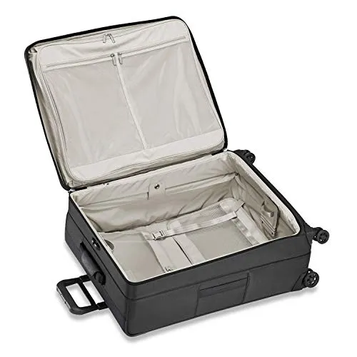 Briggs & Riley Transcend VX Medium Expandable Spinner (Black, Checked-Medium 26-Inch)
