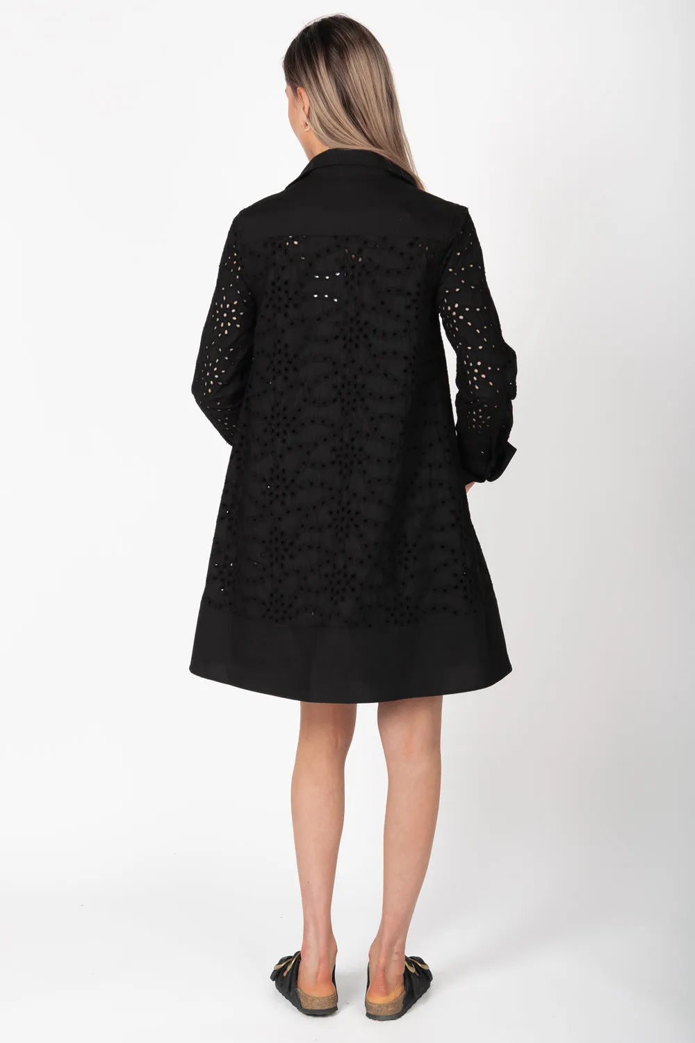 BYLYSE Eyelet Shirt Dress