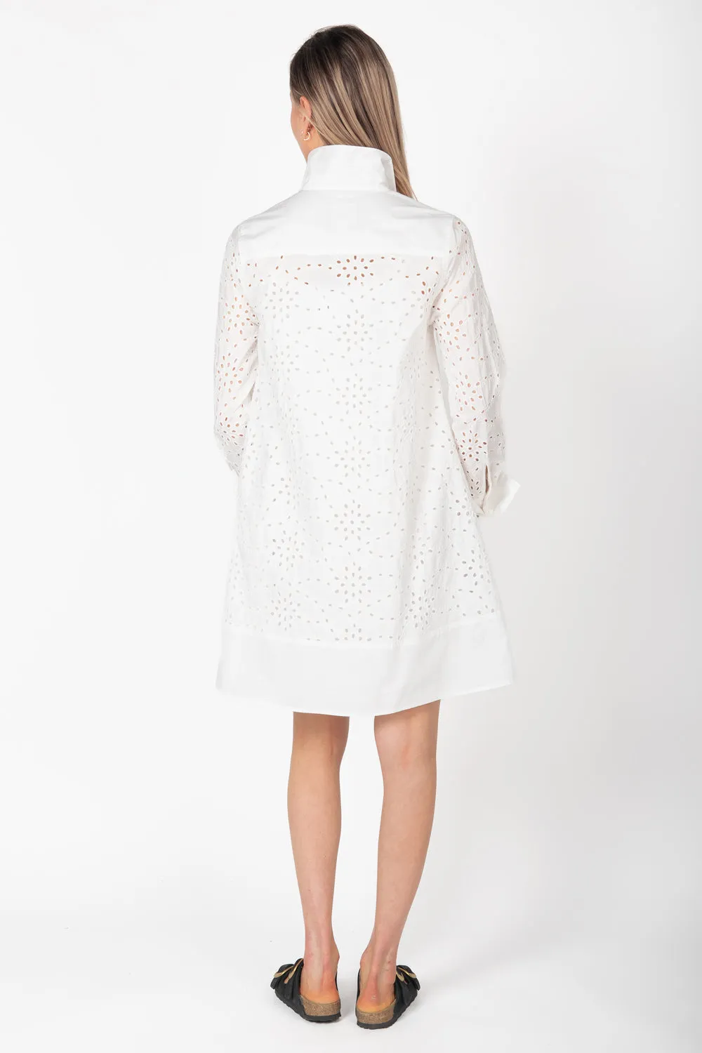 BYLYSE Eyelet Shirt Dress