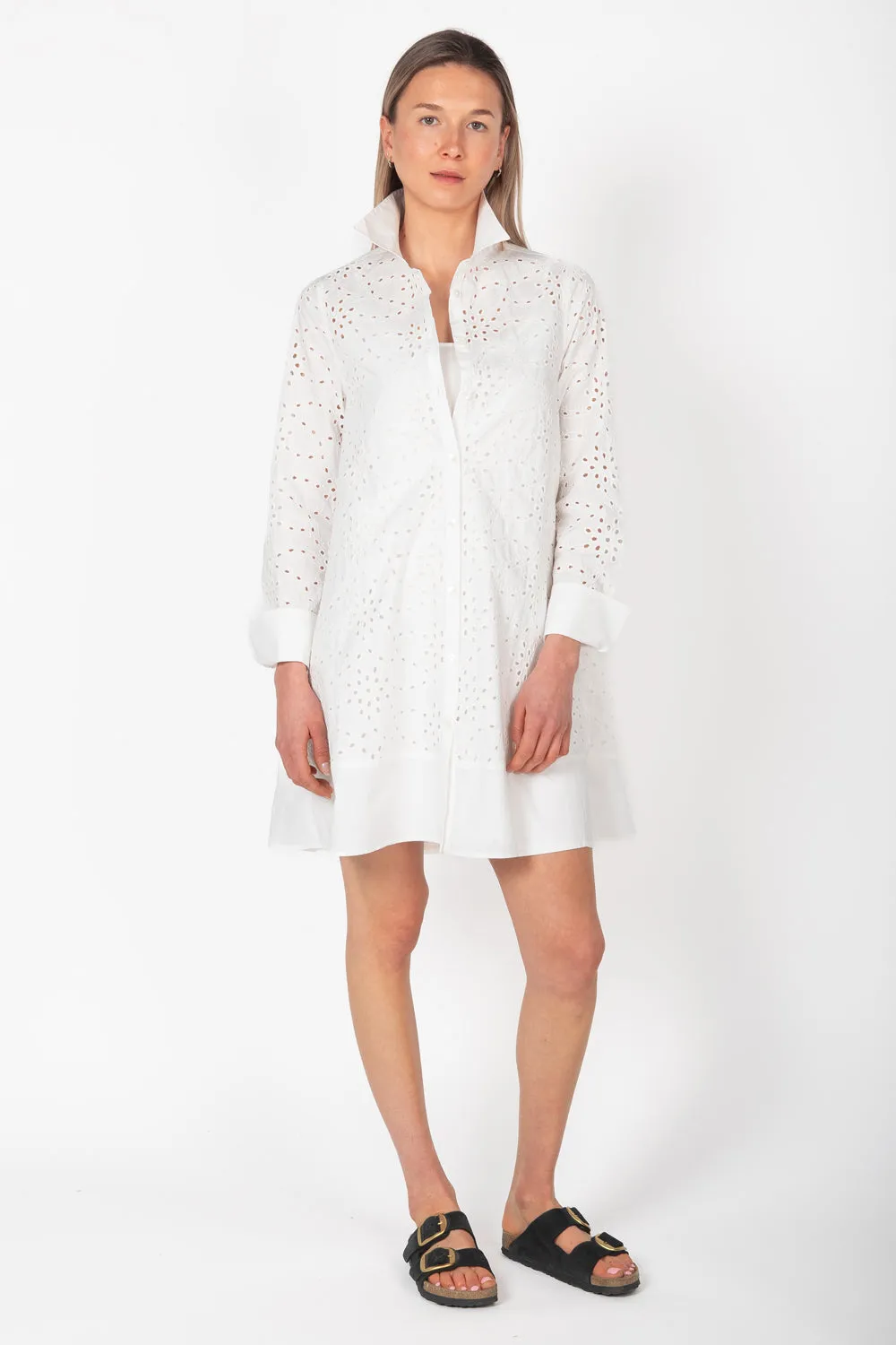 BYLYSE Eyelet Shirt Dress