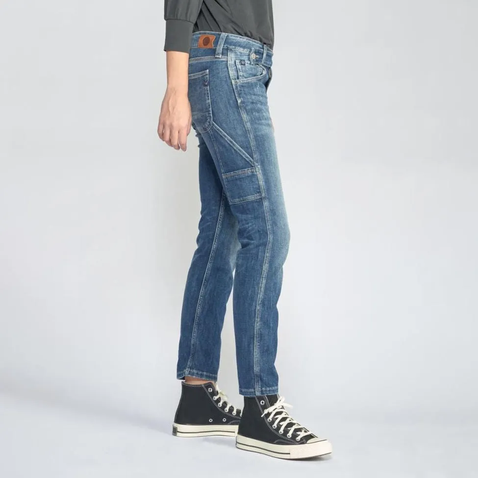 Chara Boyfit Jeans - Destroyed Blue