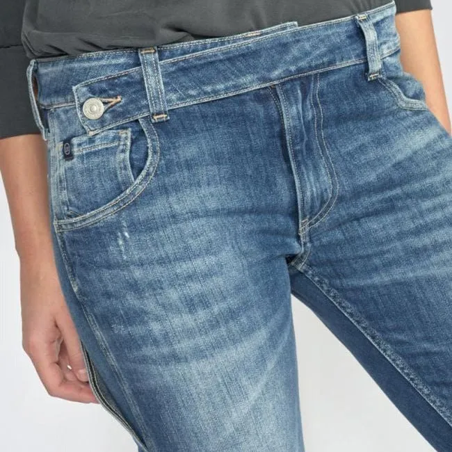 Chara Boyfit Jeans - Destroyed Blue
