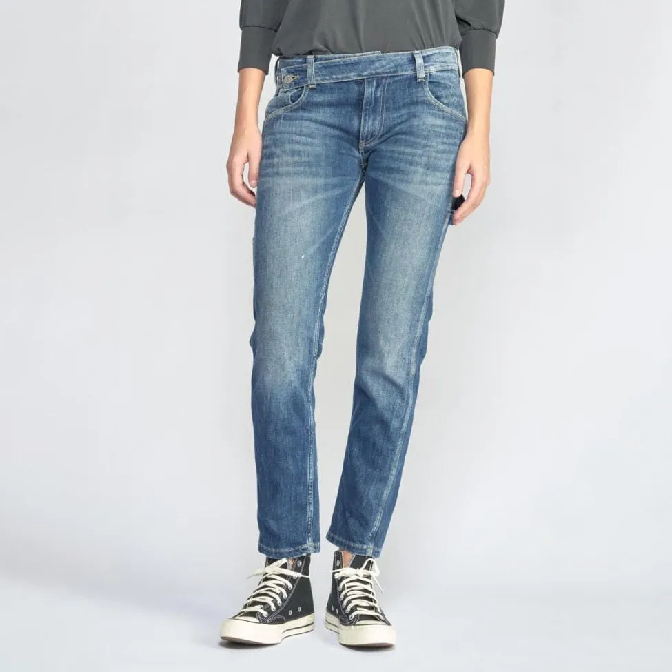 Chara Boyfit Jeans - Destroyed Blue