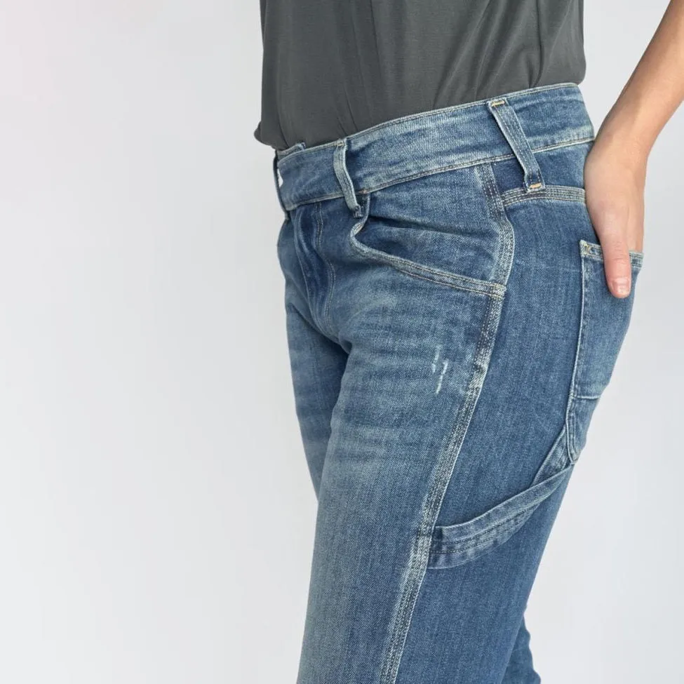 Chara Boyfit Jeans - Destroyed Blue
