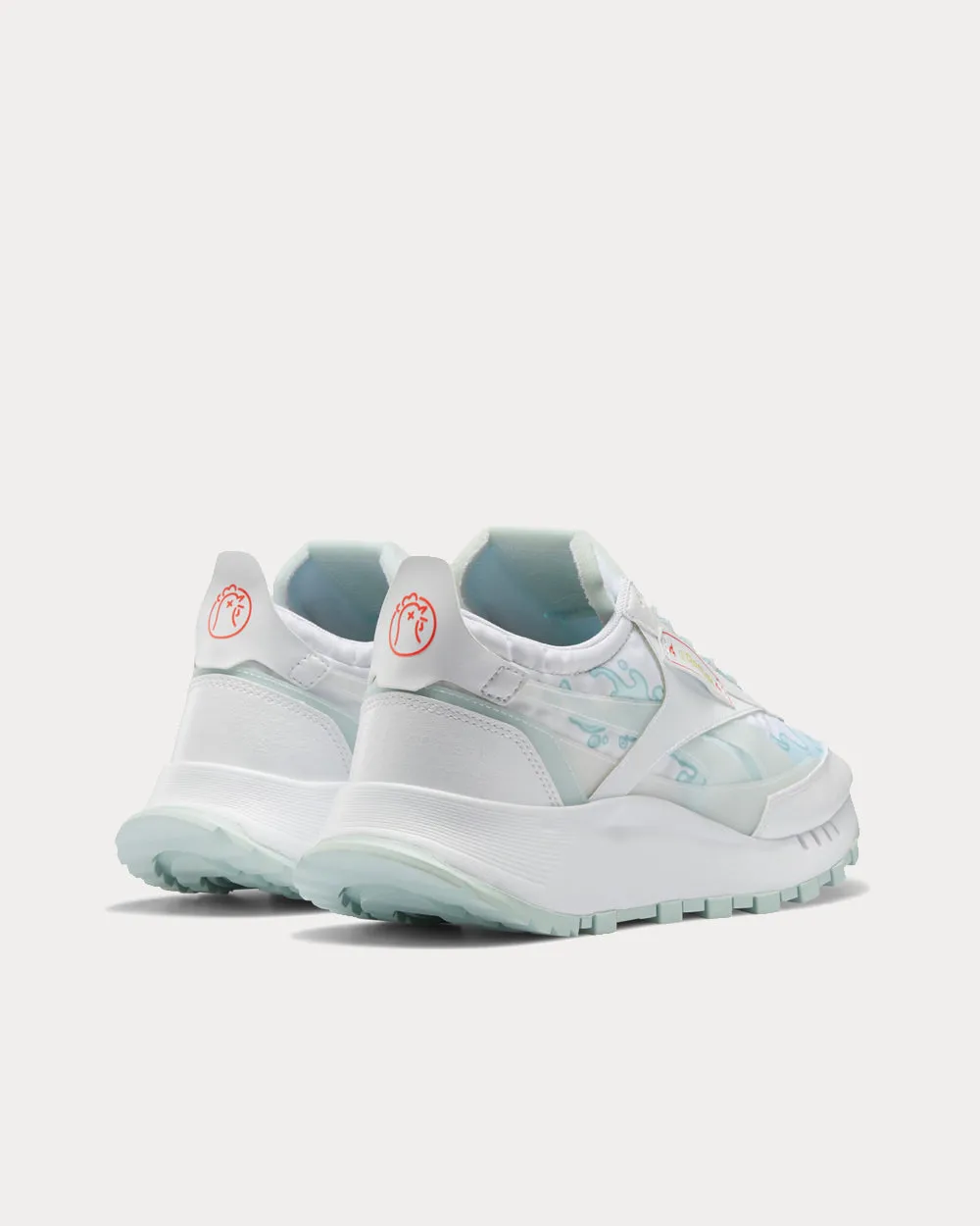 Classic Leather Legacy White / Chalk Blue Low Top Sneakers