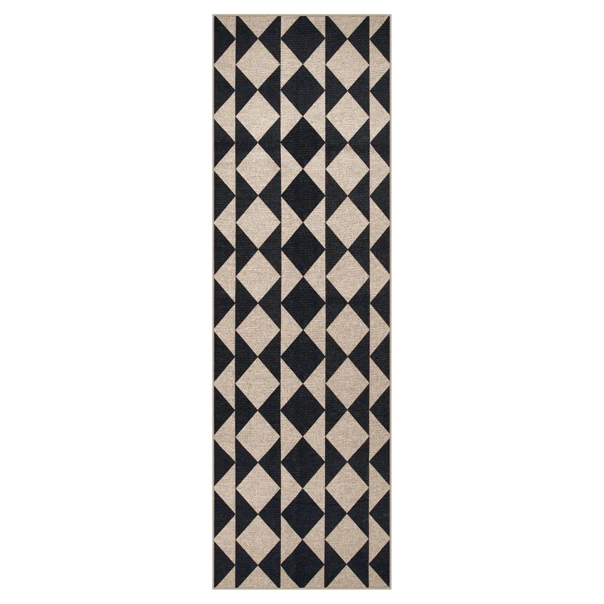 Clovis Checkered Diamond Easy Jute Area Rug