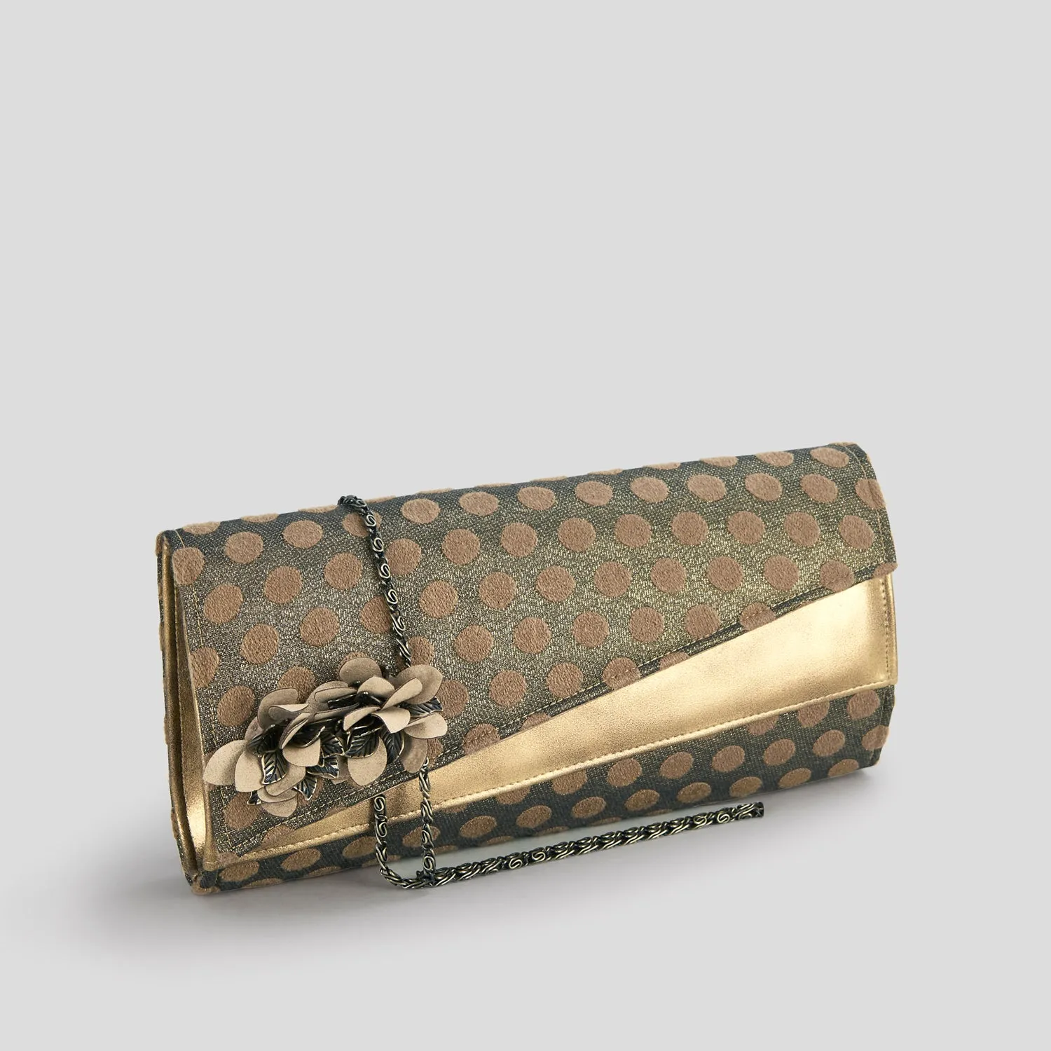 Darcy Gold Spotty Trainers & Matching Hanoi Bag by Ruby Shoo
