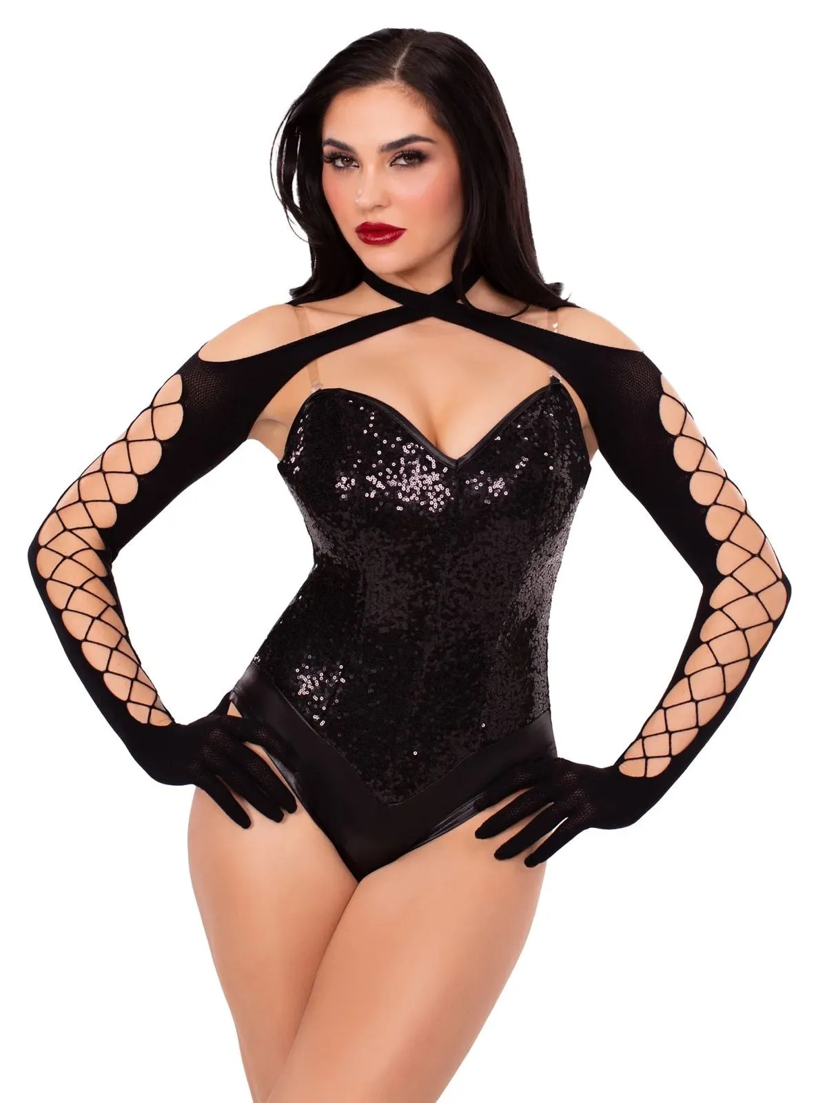 Dazzling Onesie with sleeve carnival wear