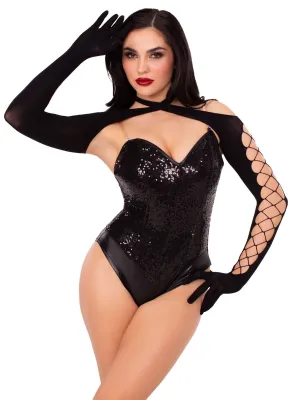 Dazzling Onesie with sleeve carnival wear
