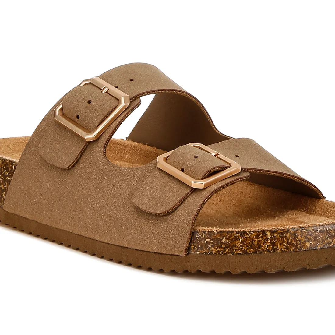 Dual Strap Buckle Flats