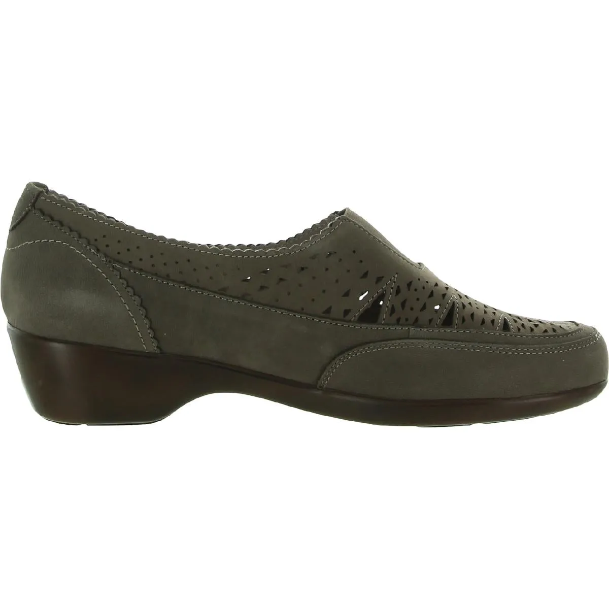 Easy Spirit Womens Duff Leather Slip On Heels