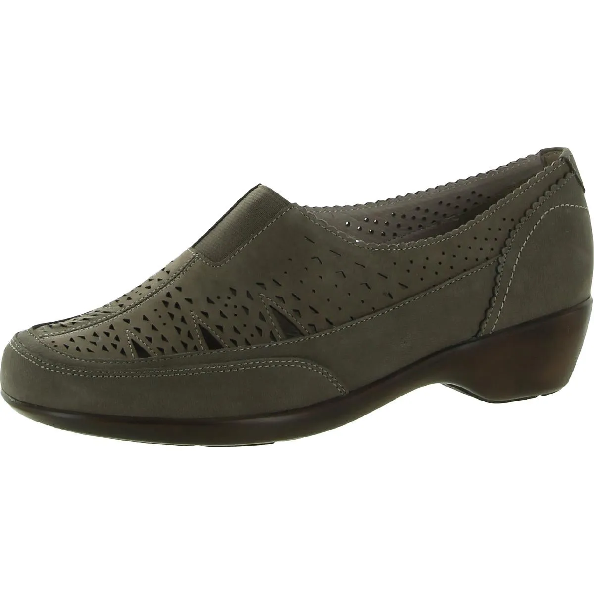 Easy Spirit Womens Duff Leather Slip On Heels
