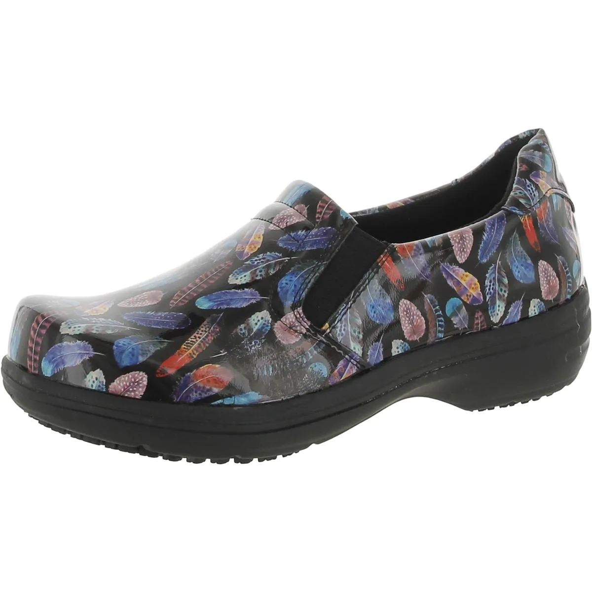 Easy Works by Easy Street Womens Bind Slip Resistant Anti-Fatigue Clogs