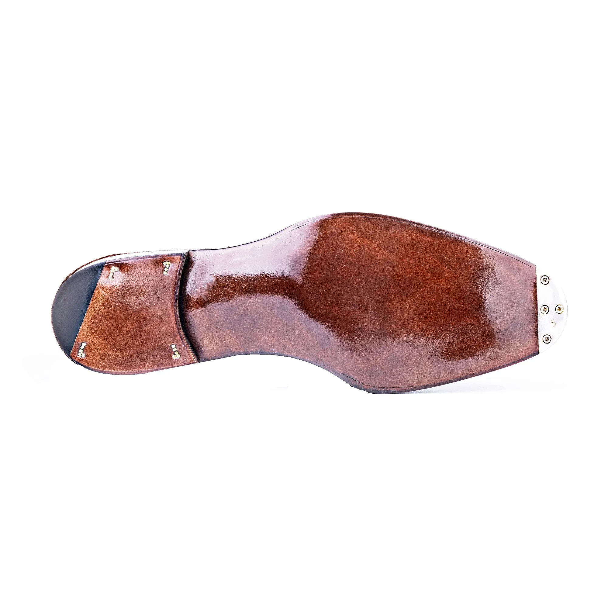 Flat Feet Shoes - Goodyear Welted Sardoal Emerald Green Leather Loafer With Violin Leather Sole with Arch Support