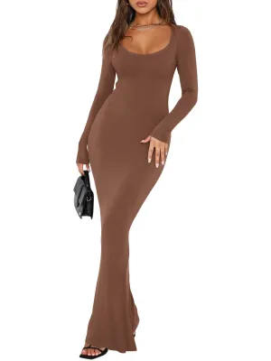 Forest Night Square Neck Mermaid Dress