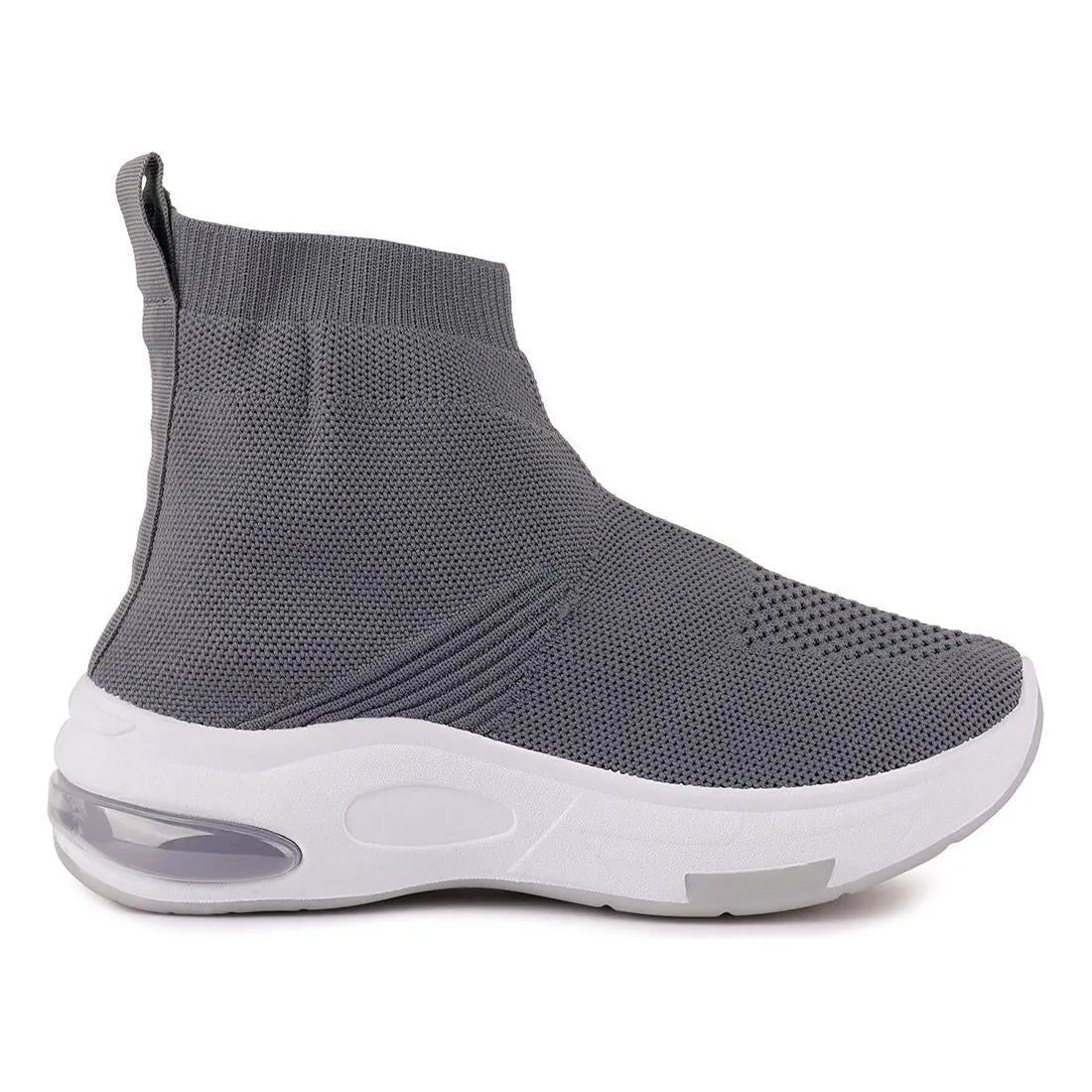 Four Grid Knitted Ankle Chunky Sneaker