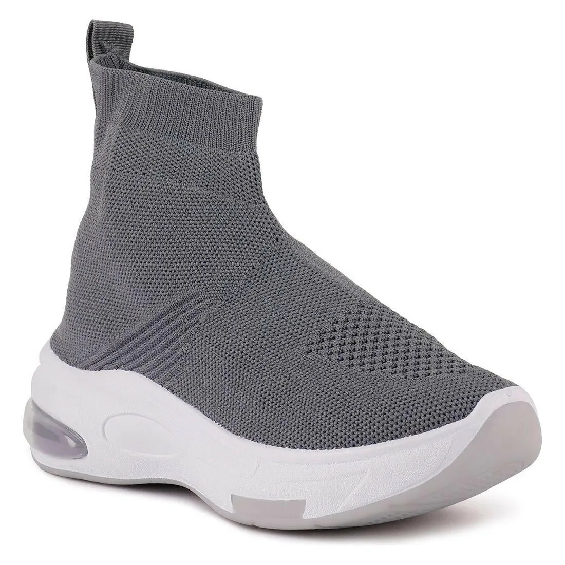 Four Grid Knitted Ankle Chunky Sneaker