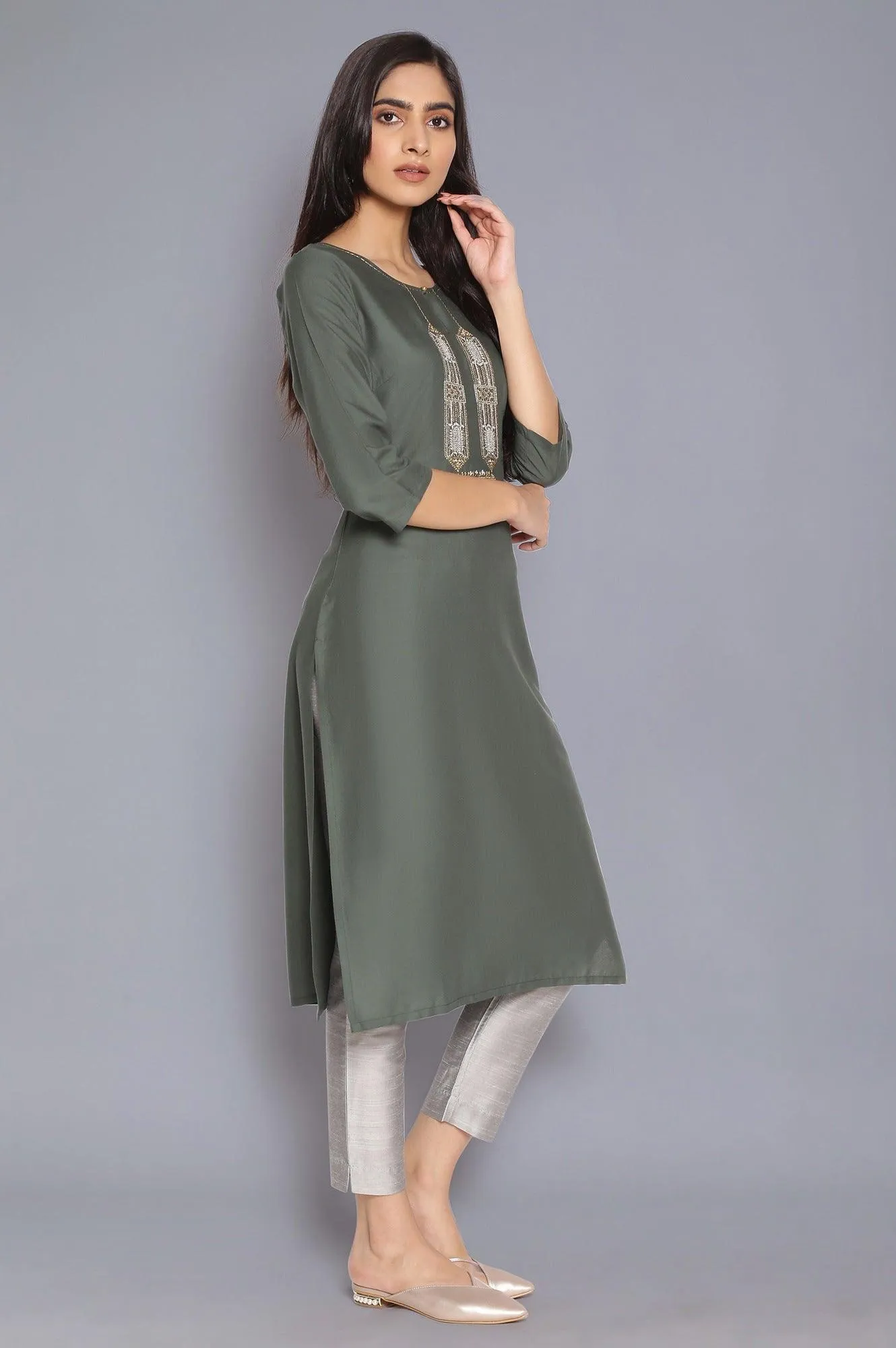 Green Light Festive kurta