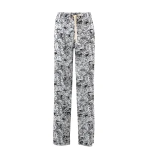 Grey Tropical Pool Printed Bottoms