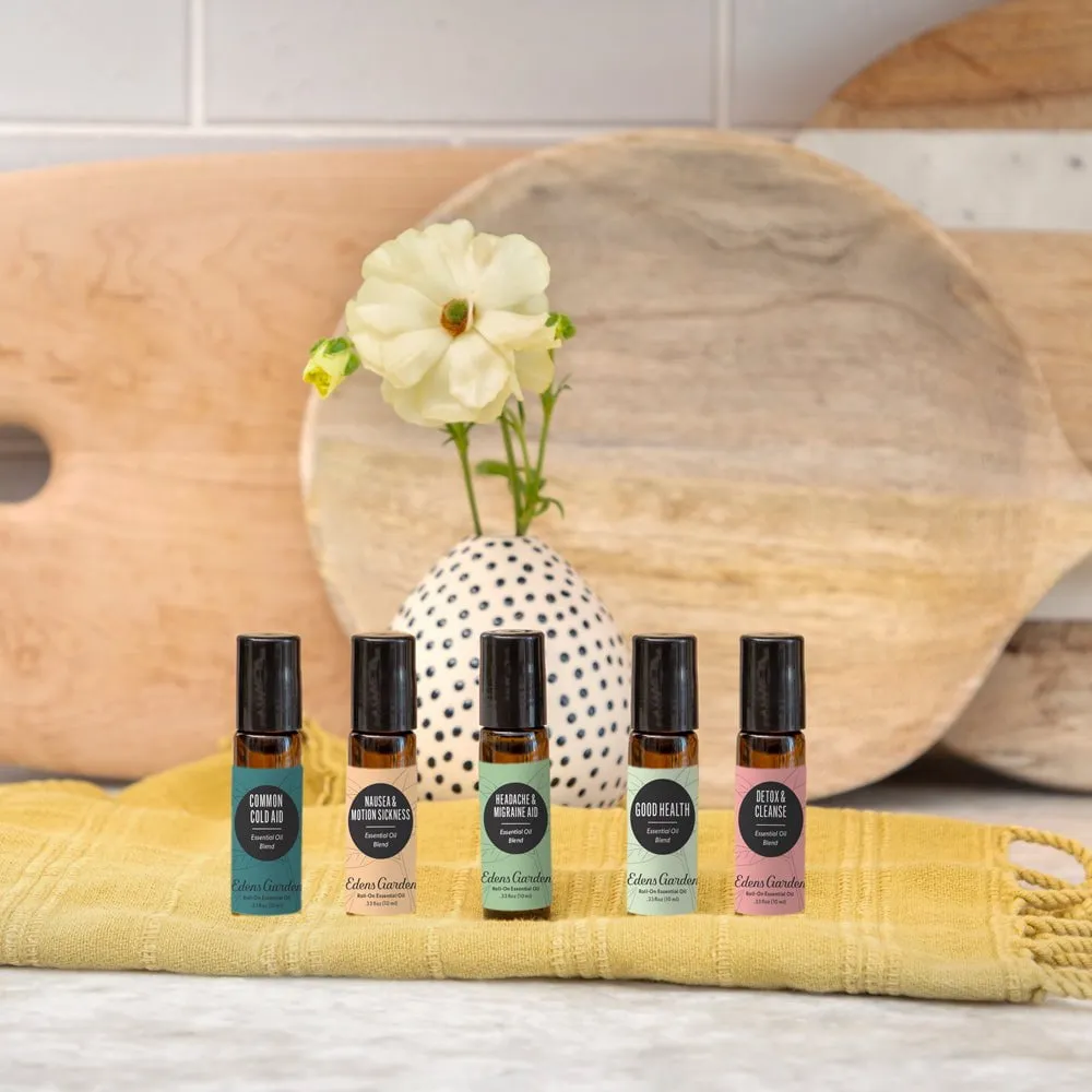 Headache & Migraine Aid Essential Oil Roll-On- Helps Alleviate Tension, Soothe Pain & Relax