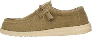 HEYDUDE Men's Wally Canvas, Mens Shoes, Slip-on Loafers, Comfortable & Light-Weight