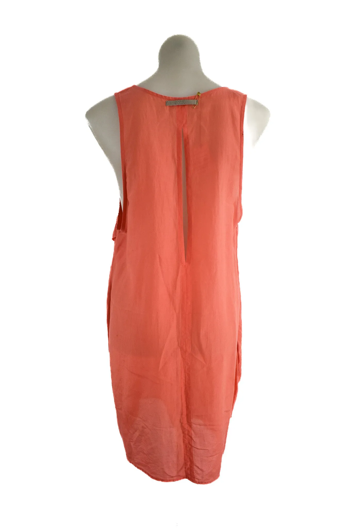 Hopetown flowy silk blend summer dress, L