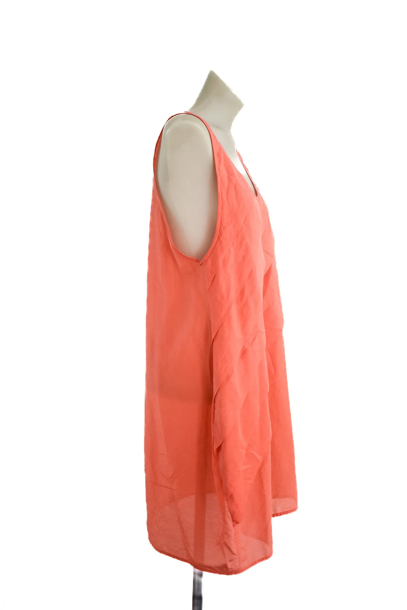 Hopetown flowy silk blend summer dress, L