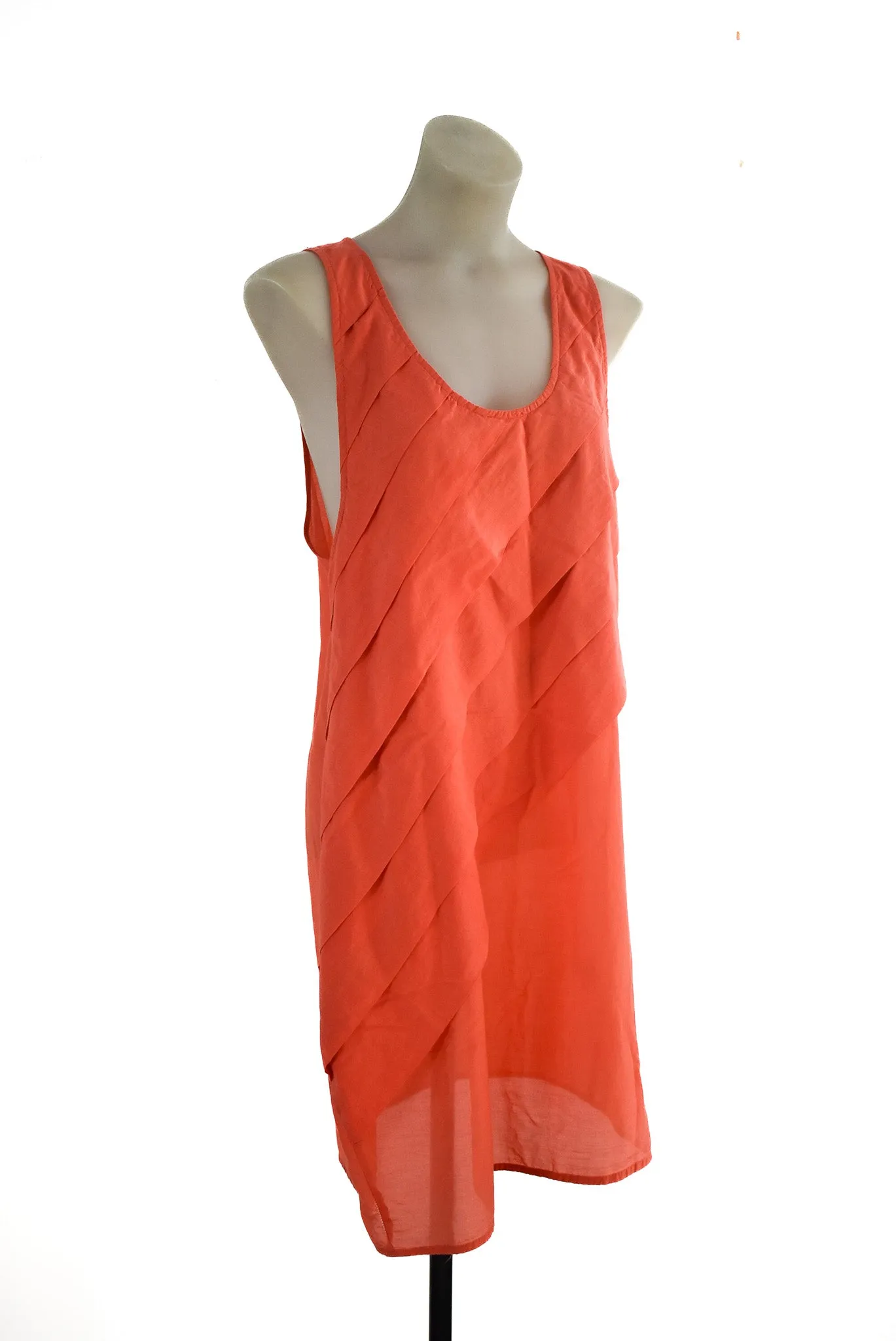 Hopetown flowy silk blend summer dress, L