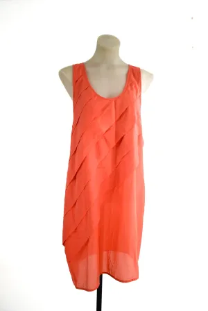 Hopetown flowy silk blend summer dress, L