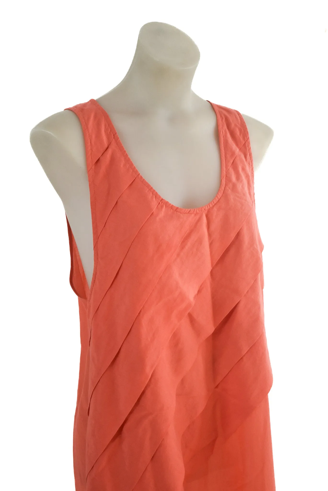 Hopetown flowy silk blend summer dress, L
