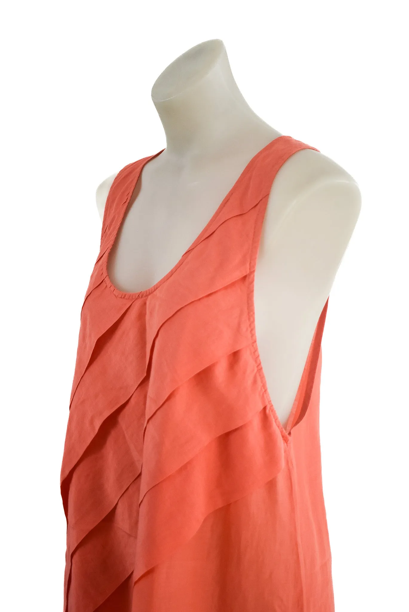 Hopetown flowy silk blend summer dress, L