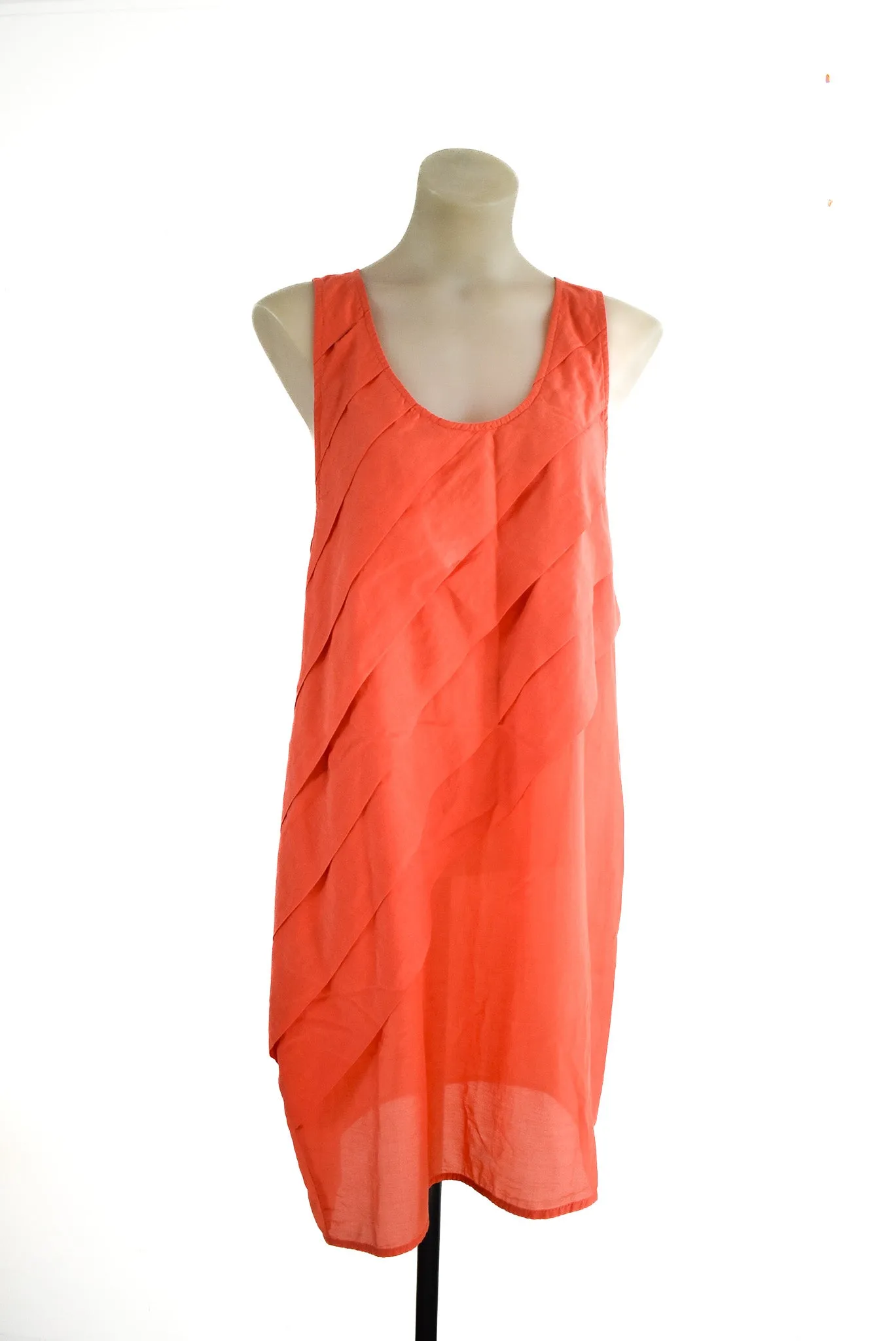 Hopetown flowy silk blend summer dress, L