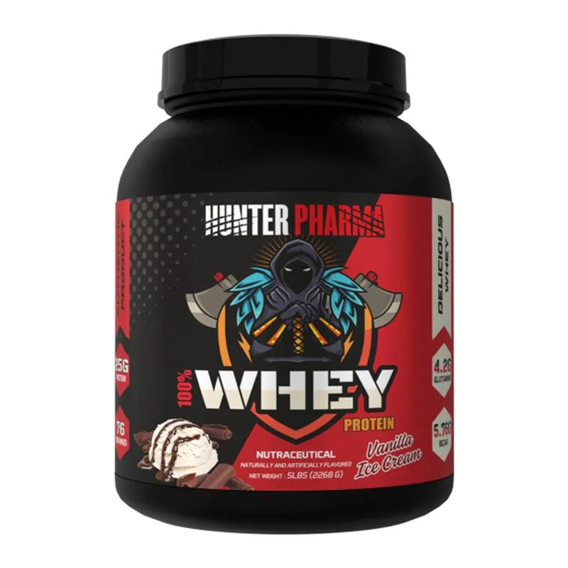 Hunter Pharma 100% Whey Protein 5 lbs with 600 ml Shaker